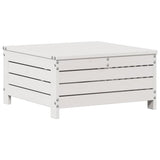 Set Salotto da Giardino 6 pz Bianco in Legno Massello di Pino