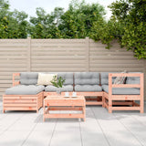 Set Divani da Giardino 7 pz in Legno Massello Abete Douglas