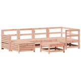 Set Divani da Giardino 7 pz in Legno Massello Abete Douglas