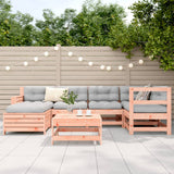 Set Divani da Giardino 7 pz in Legno Massello Abete Douglas