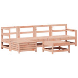 Set Divani da Giardino 6 pz in Legno Massello Abete Douglas