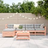 Set Divani da Giardino 6 pz in Legno Massello Abete Douglas