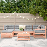 Set Divani da Giardino 7 pz in Legno Massello Abete Douglas