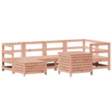 Set Divani da Giardino 7 pz in Legno Massello Abete Douglas