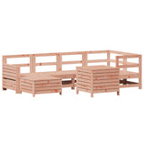 Set Divani da Giardino 7 pz in Legno Massello Abete Douglas