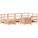 Set Divani da Giardino 7 pz in Legno Massello Abete Douglas