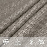 Vela Parasole 160 g/m Quadrata Grigio Chiaro 4,5x4,5 m in HDPE