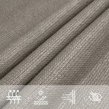 Vela Parasole 160 g/m Rettangolare Grigio Chiaro 2x3,5 m HDPE