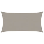 Vela Parasole 160 g/m Rettangolare Grigio Chiaro 2x4 m in HDPE
