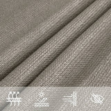 Vela Parasole 160 g/m Rettangolare Grigio Chiaro 2x4 m in HDPE