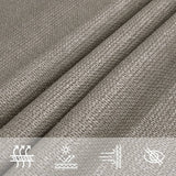 Vela Parasole 160 g/m Trapezio Grigio Chiaro 4/5x4 m in HDPE