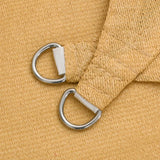 Vela Parasole 160 g/m Quadrata Sabbia 4x4 m in HDPE