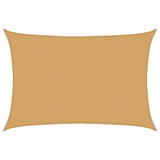 Vela Parasole 160 g/m Rettangolare Sabbia 4x6 m in HDPE