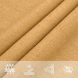 Vela Parasole 160 g/m Rettangolare Sabbia 5x8 m in HDPE