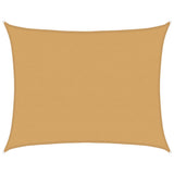 Vela Parasole 160 g/m Rettangolare Sabbia 6x8 m in HDPE