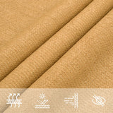 Vela Parasole 160 g/m Rettangolare Sabbia 6x8 m in HDPE