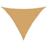 Vela Parasole 160 g/m Triangolare Sabbia 3,5x3,5x4,9 m in HDPE