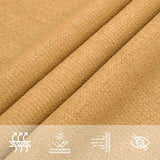 Vela Parasole 160 g/m Triangolare Sabbia 3,5x3,5x4,9 m in HDPE