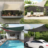 Vela Parasole 160 g/m Triangolare Sabbia 3,5x3,5x4,9 m in HDPE