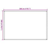 Tappeto da Tenda Sabbia 200x300 cm HDPE