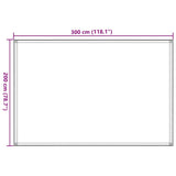 Tappeto da Tenda Sabbia 200x300 cm HDPE
