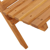 Sedie da Giardino Pieghevoli 4pz Beige Legno Massello di Acacia