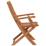 Sedie Giardino Pieghevoli 4 pz 57x66x95cm Legno Massello Acacia