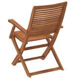 Sedie Giardino Pieghevoli 4 pz 57x66x95cm Legno Massello Acacia