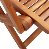 Sedie Giardino Pieghevoli 4 pz 57x66x95cm Legno Massello Acacia