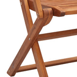 Sedie Giardino Pieghevoli 4 pz 57x66x95cm Legno Massello Acacia