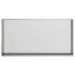 Nicchia per Doccia Argento Spazzolato 62x32x9cm in Acciaio Inox