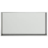 Nicchia per Doccia Argento Spazzolato 62x32x9cm in Acciaio Inox