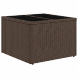 Set Divani da Giardino 6 pz con Cuscini Marrone in Polyrattan