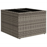 Set Divani da Giardino 10 pz con Cuscini Grigio in Polyrattan