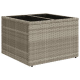 Set Divani da Giardino 11 pz con Cuscini Grigio in Polyrattan