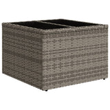 Set Divani da Giardino 6 pz con Cuscini Grigio in Polyrattan