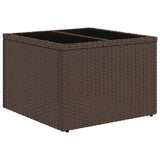 Set Divani da Giardino 14 pz con Cuscini Marrone in Polyrattan