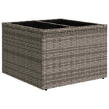 Set Divani da Giardino 11 pz con Cuscini Grigio in Polyrattan