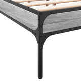 Giroletto Grigio Sonoma 160x200 cm in Legno truciolato Metallo