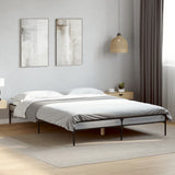 Giroletto Grigio Sonoma 160x200 cm in Legno truciolato Metallo