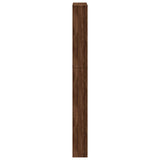 Scarpiera con Specchio a 5 Livelli Rovere Marrone 63x17x169,5cm