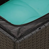 Set Divani da Giardino 8 pz con Cuscini Nero in Polyrattan