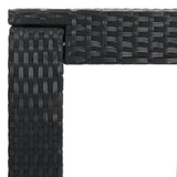 Set Bar da Giardino 5 pz con Cuscini in Polyrattan Nero