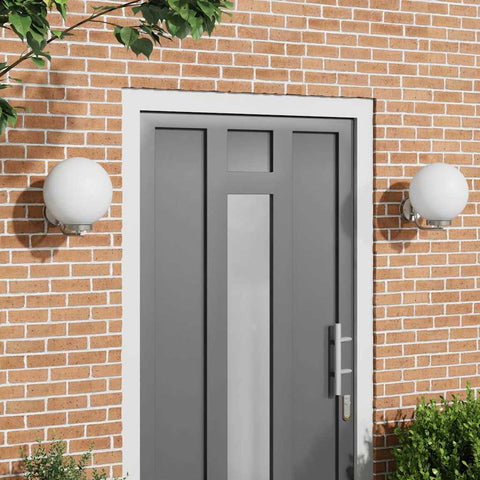 Lampade da Parete Esterne 2 pcs Argento 29 x 25 x 33 cm