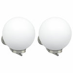 Lampade da Parete Esterne 2 pcs Argento 29 x 25 x 33 cm