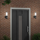 Lampada da Parete Esterna 2 pcs Nero 15 x 7,5 x 33 cm