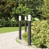 Lampioni a dissuasore con sensore 3 pz 80 cm Acciaio Inox IP44