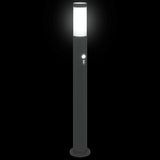 Lampioni a dissuasore con sensore 3 pz 80 cm Acciaio Inox IP44