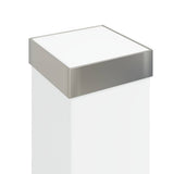 Lampada a paletto con presa elettrica 80 cm Acciaio Inox IP44