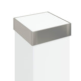 Lampioni a colonnina con presa elettrica 3 pz 110 cm Acciaio Inox IP44